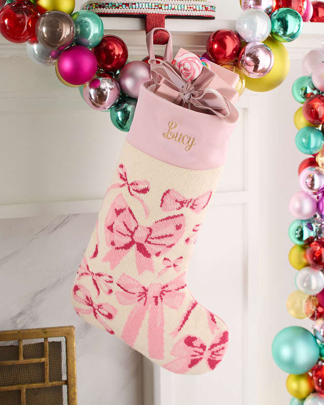 "Sincerely Sainty" Christmas Stocking, Personalized